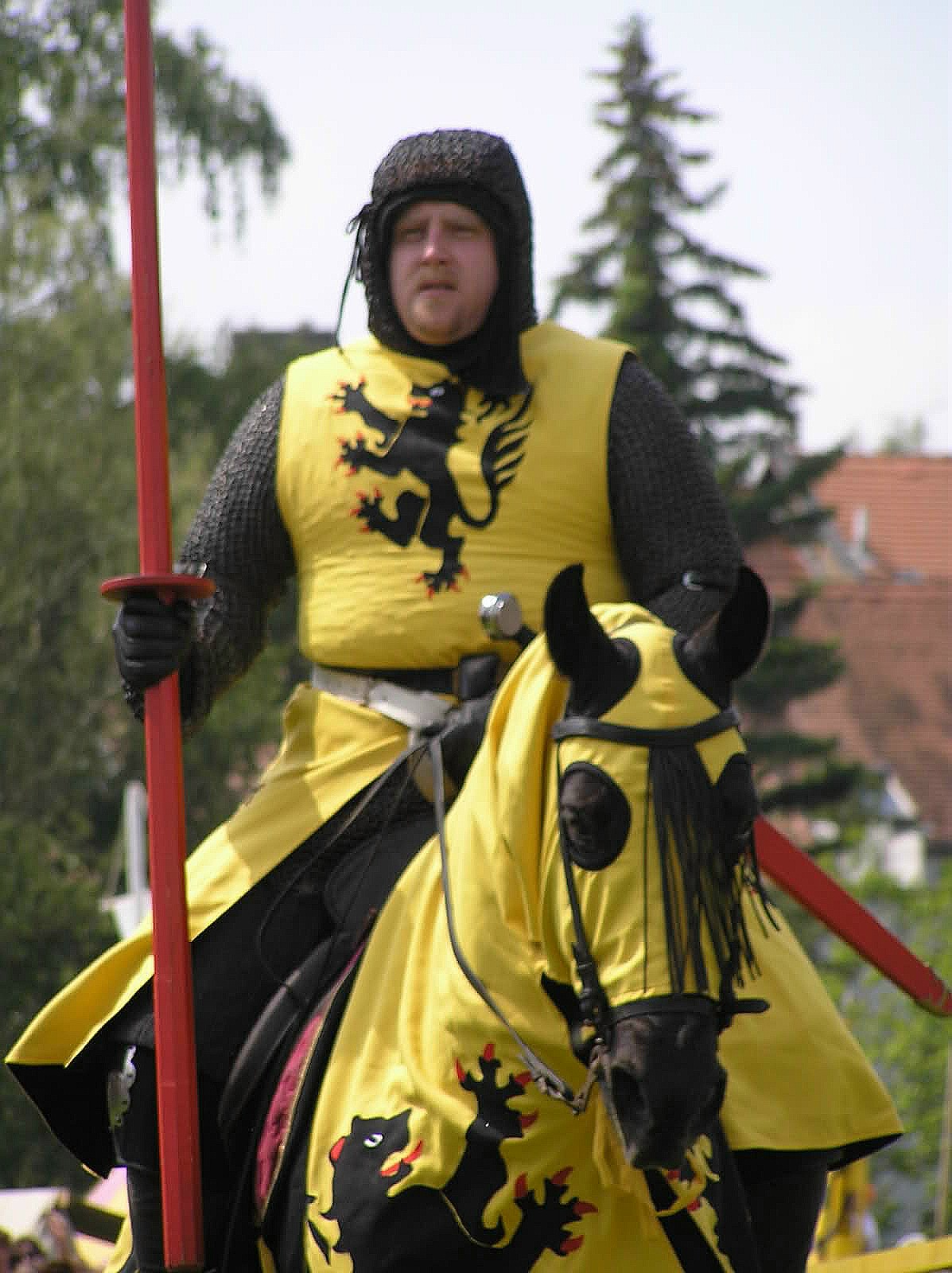 Norman in den Farben des Grafen Walram von Jülich.